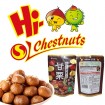 Organic peeled chestnuts